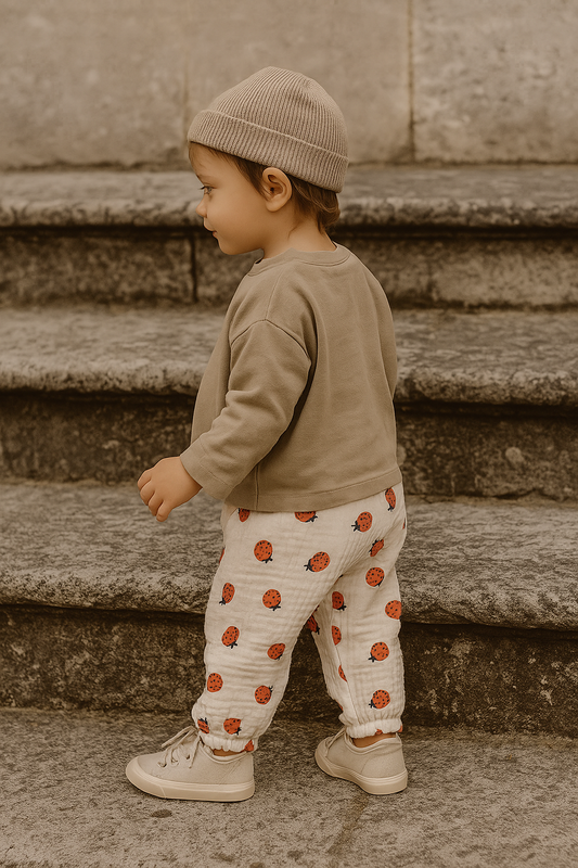 Byxor barn - Luftiga bomull & linnebyxor barn - Mjukisbyxor barn