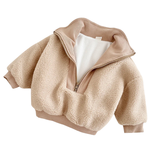 Jacka barn - Varm fleecejacka barn - Höstjacka barn