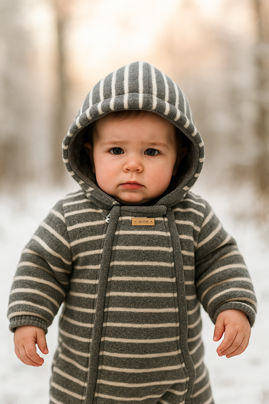 Vinteroverall barn - Varm & mjuk babyoverall - Barn vinterkläder