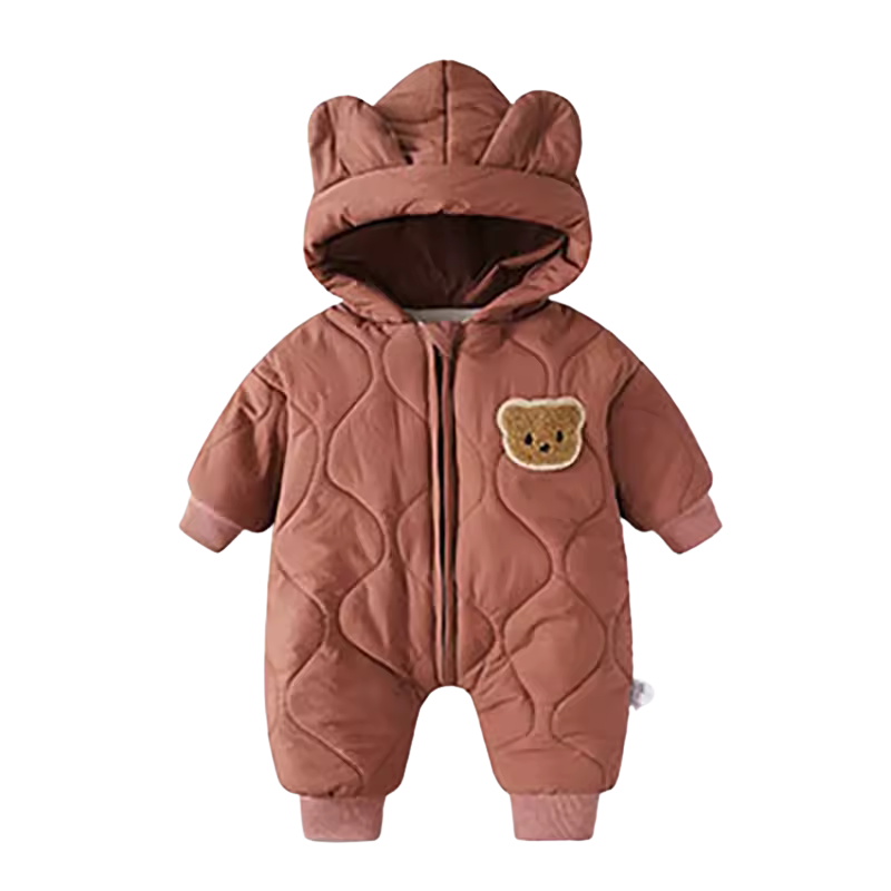 Vinteroverall barn - Babyoverall med björnmotiv - Vinterkläder barn