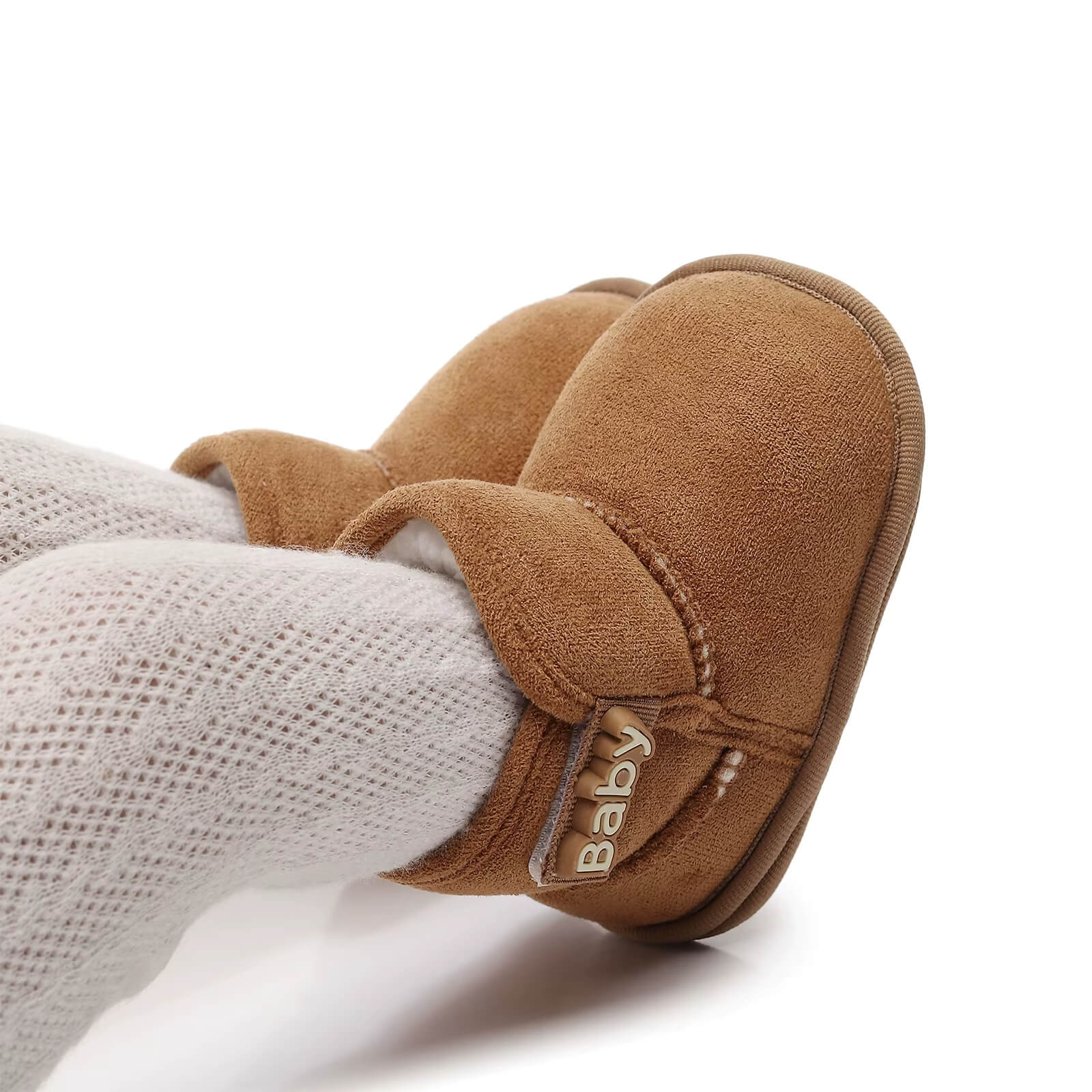 Bruna babyboots bebisskor babyskor på bebis