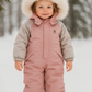 Overall barn - Varm vinteroverall barn - Overall med pälskrage