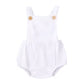 Barnkläder, babykläder, Vit sommarromper för baby framifrån